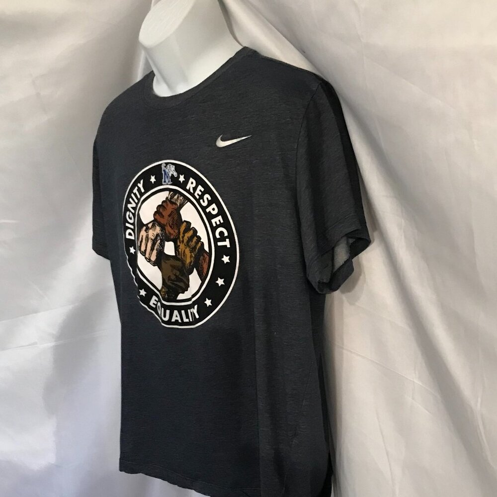 Nike MSU Dignity/Respect/Equality Shield Activewear Sport Cut Tee Shirt #307 - Picture 4 of 5